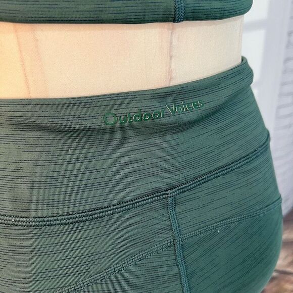 Outdoor voices 2pc set move free sports bra tech sweat core 7/8 legging medium - Picture 10 of 14